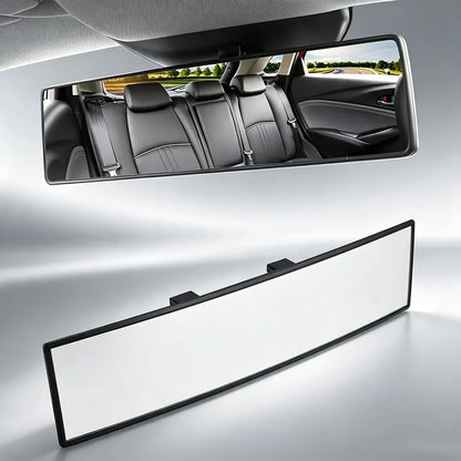 Universal Panoramic Car Rearview Mirror, Xtra Wide Vision Clip On Anti Blind Spot Interior Rear View Mirror