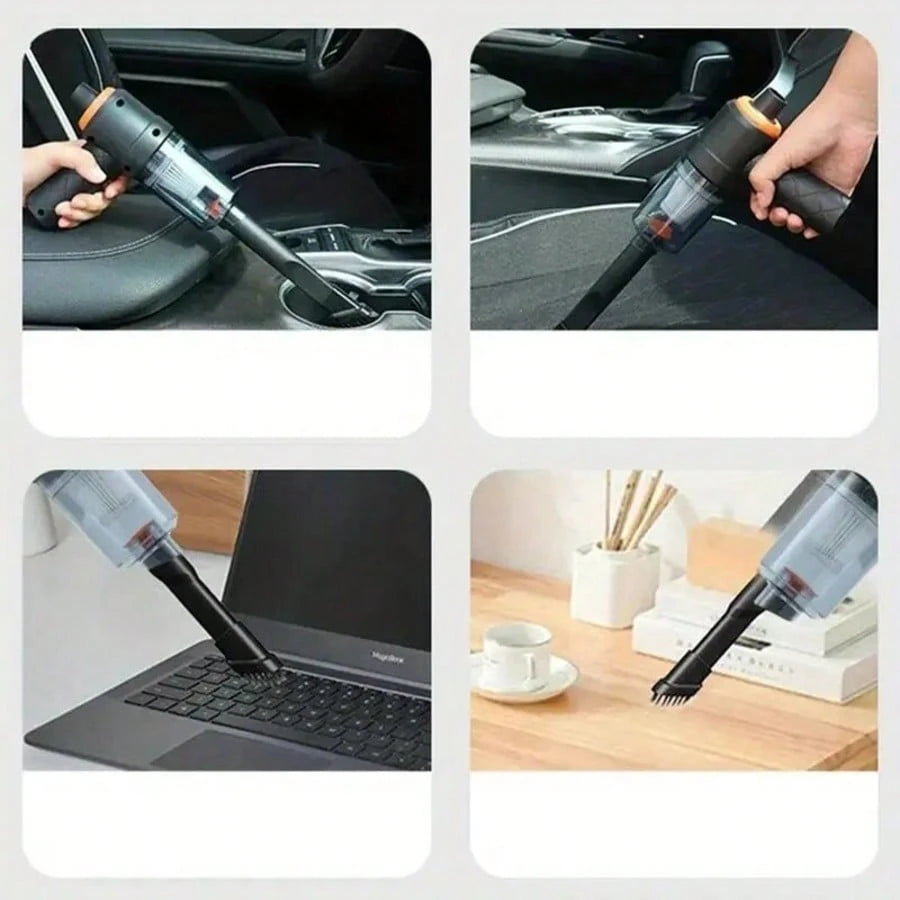 Upgraded 3-In-1 Car Vacuum Cleaner With Suction,Blowing,And Charging.This Rechargeable Cordless Mini Vacuum Features Powerful Suction.Perfect For Cleaning Your Car,Office,Or Home.Also Suitable For Out