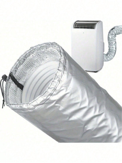 Upgraded Air Conditioner Exhaust Hose Cover- Portable, One-Click Installation, Fabric Ventilation Cover, AC Accessory, Fashionable Appearance, Flexible Design. AC Drainage Pipe Accessory, Thickened A