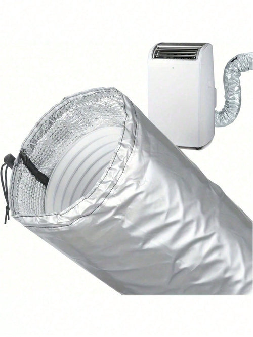 Upgraded Air Conditioner Exhaust Hose Cover- Portable, One-Click Installation, Fabric Ventilation Cover, AC Accessory, Fashionable Appearance, Flexible Design. AC Drainage Pipe Accessory, Thickened A