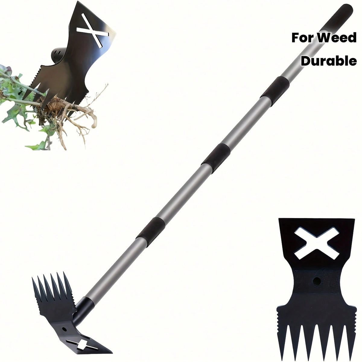 UPPVU Premium Steel Hardened Hollow Weeding Trowel-Handheld Garden Cultivator, Efficient GardenMaintenance, Rust-Resistant Durable, Suitable ForVegetable Garden, Flower Garden
