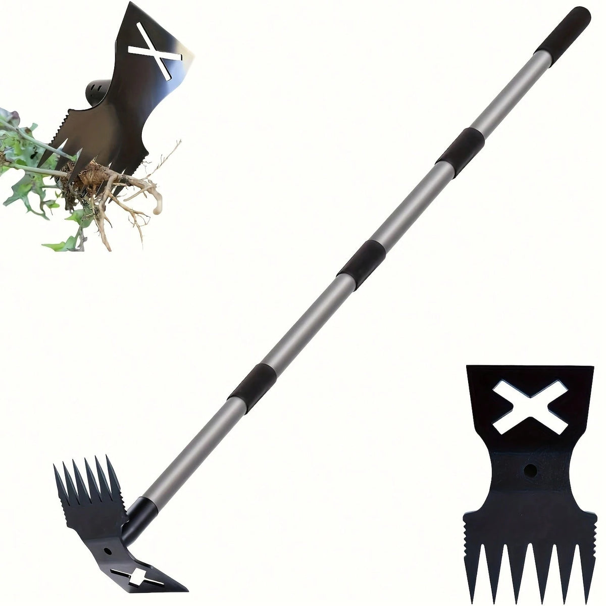 UPPVU Premium Steel Hardened Hollow Weeding Trowel-Handheld Garden Cultivator, Efficient GardenMaintenance, Rust-Resistant Durable, Suitable ForVegetable Garden, Flower Garden