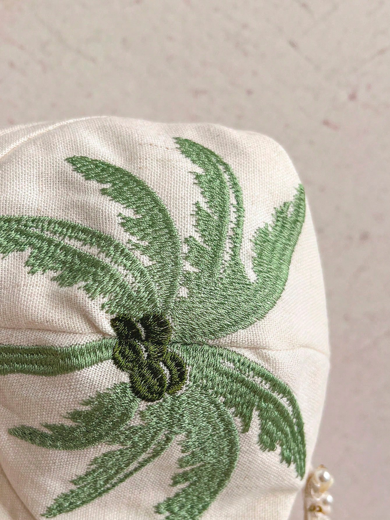 Ure Wave Women's Cute White Summer Tropical Beach Vacation Holiday Holiday Bohemian Linen Coconut Tree Pattern Embroidered A-Line Mini Dress Bodice Dresses