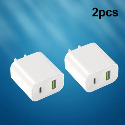 USB C Wall Charger Block, Dual Port Power Delivery Fast Type C Charging Block Plug Adapter For I Phone 15/16/Plus/Pro/Pro Max With 4FT Cable Suitable For Travel, Office, Dorm, And Home Multi-Port