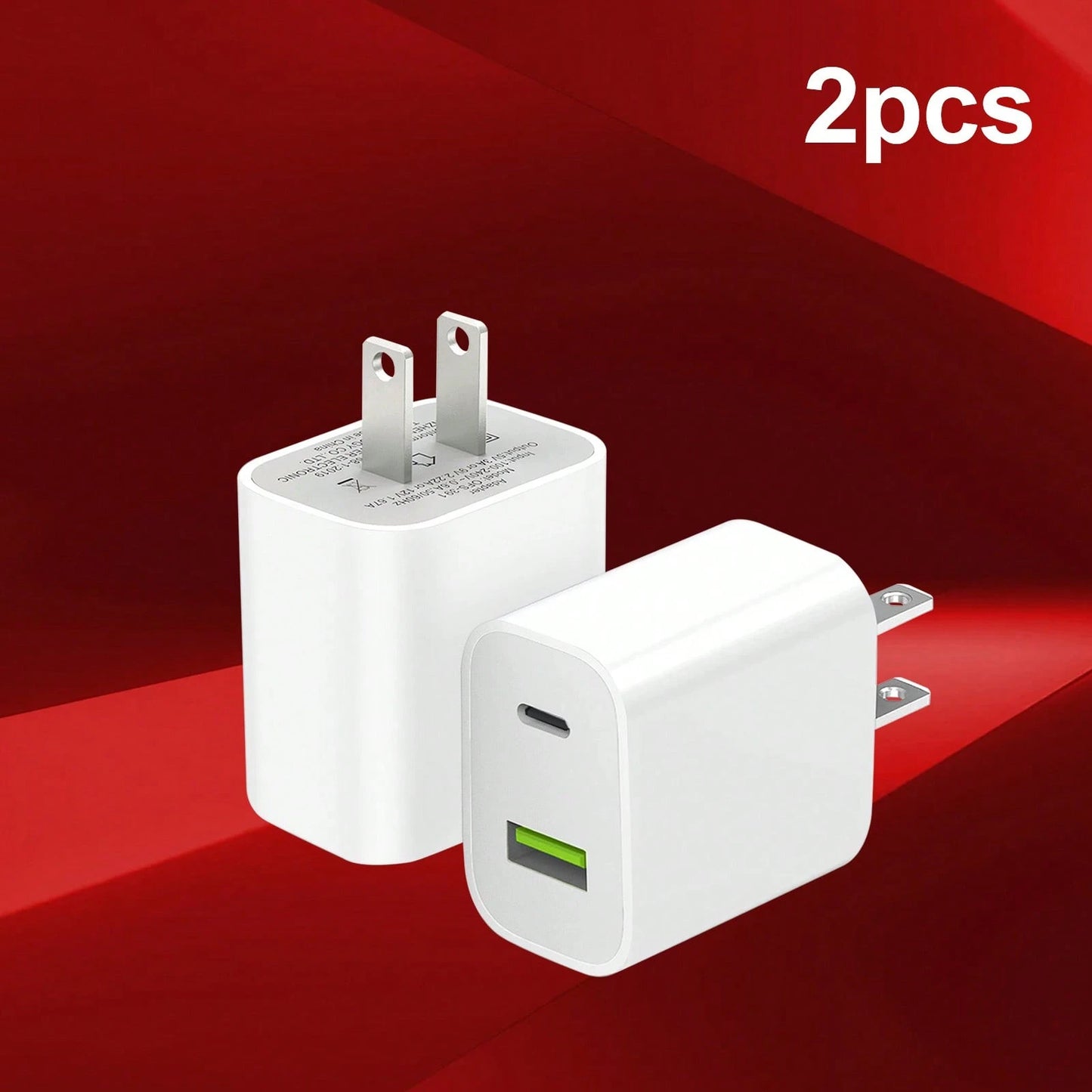 USB C Wall Charger Block, Dual Port Power Delivery Fast Type C Charging Block Plug Adapter For I Phone 15/16/Plus/Pro/Pro Max With 4FT Cable Suitable For Travel, Office, Dorm, And Home Multi-Port
