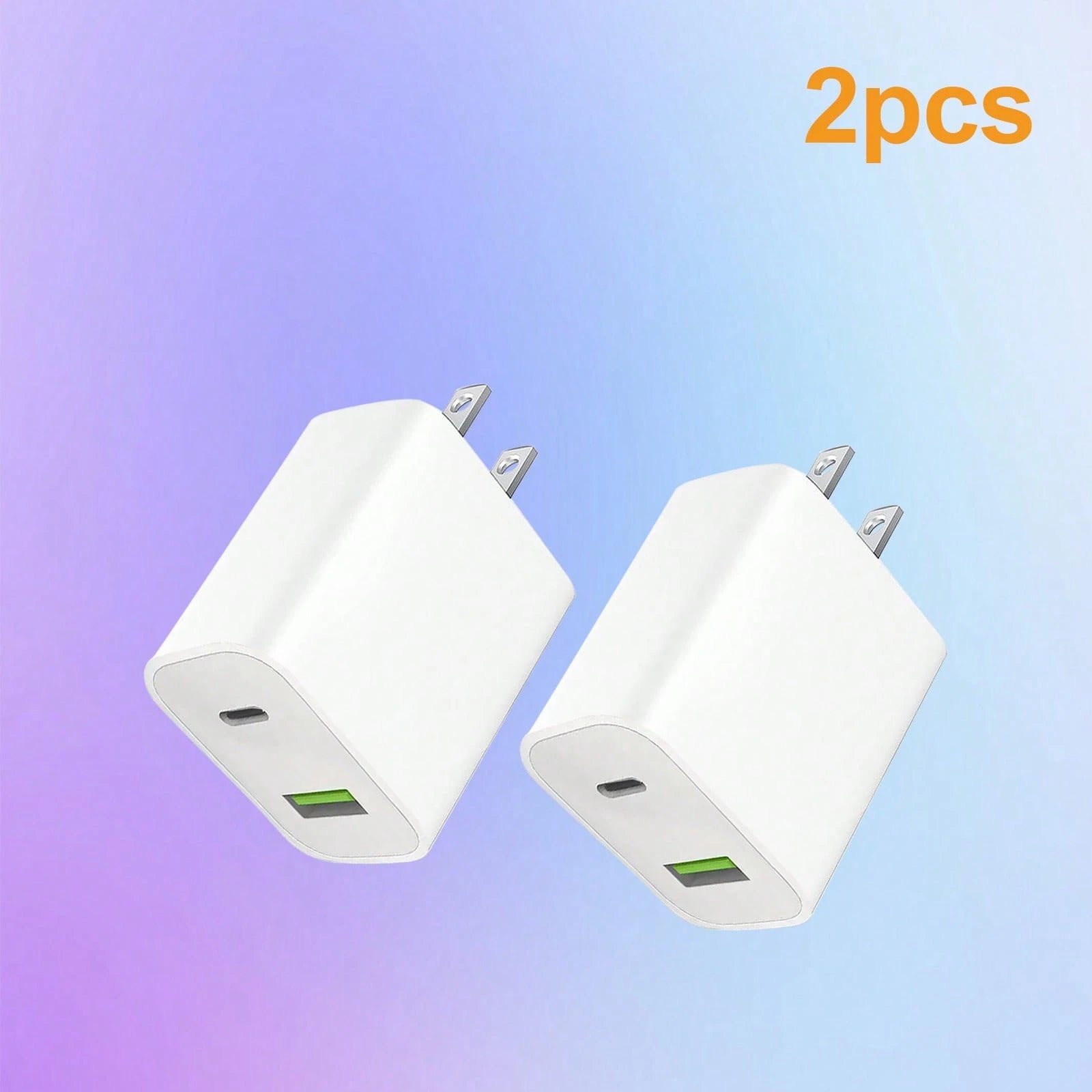 USB C Wall Charger Block, Dual Port Power Delivery Fast Type C Charging Block Plug Adapter For I Phone 15/16/Plus/Pro/Pro Max With 4FT Cable Suitable For Travel, Office, Dorm, And Home Multi-Port