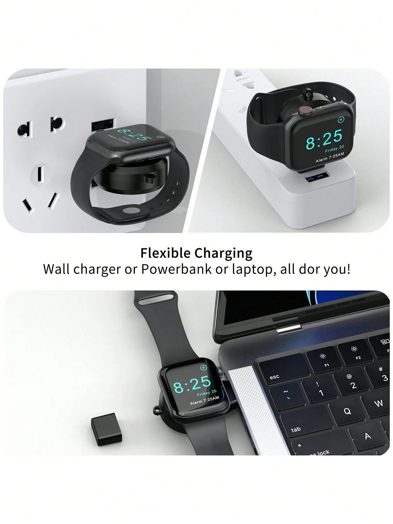 USB Wireless Charger Compatible With Apple Watch, Compatible With All Apple Watch Series Suitable For Office, Dorm, And Home Nan