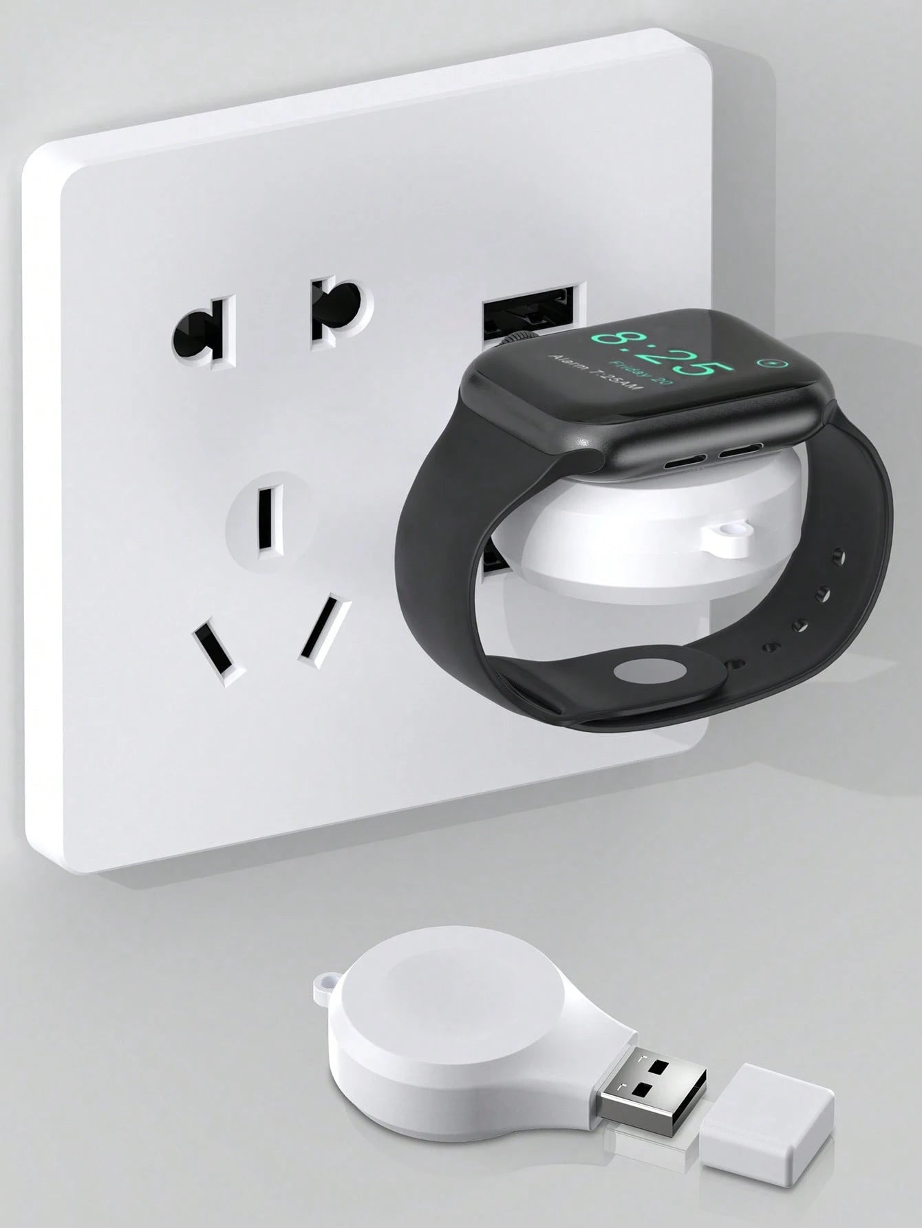 USB Wireless Charger Suitable For All Compatible With Apple Watch Series Suitable For Office, Dorm, And Home