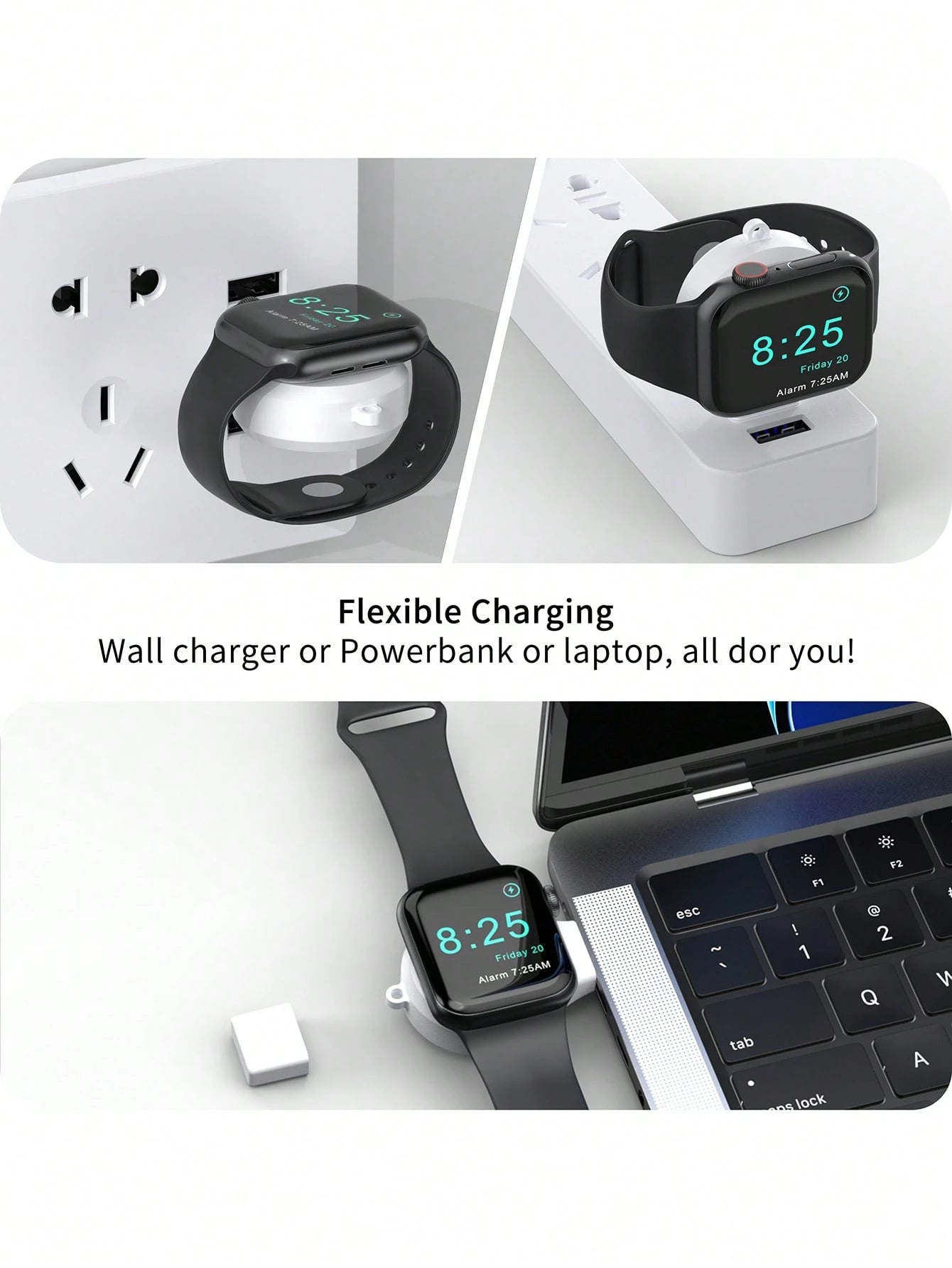 USB Wireless Charger Suitable For All Compatible With Apple Watch Series Suitable For Office, Dorm, And Home