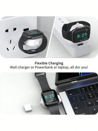 USB Wireless Charger Suitable For All Compatible With Apple Watch Series Suitable For Office, Dorm, And Home
