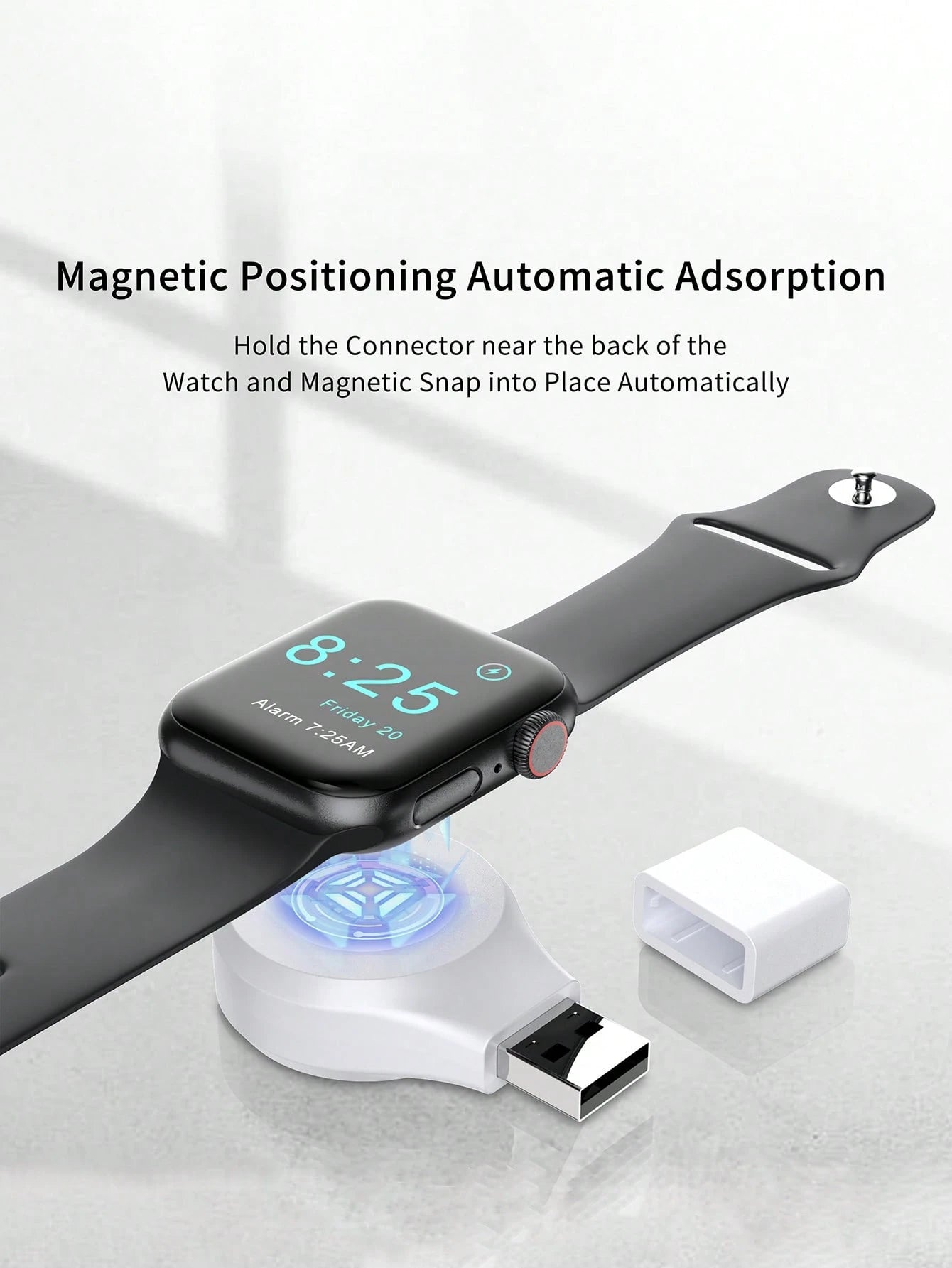 USB Wireless Charger Suitable For All Compatible With Apple Watch Series Suitable For Office, Dorm, And Home