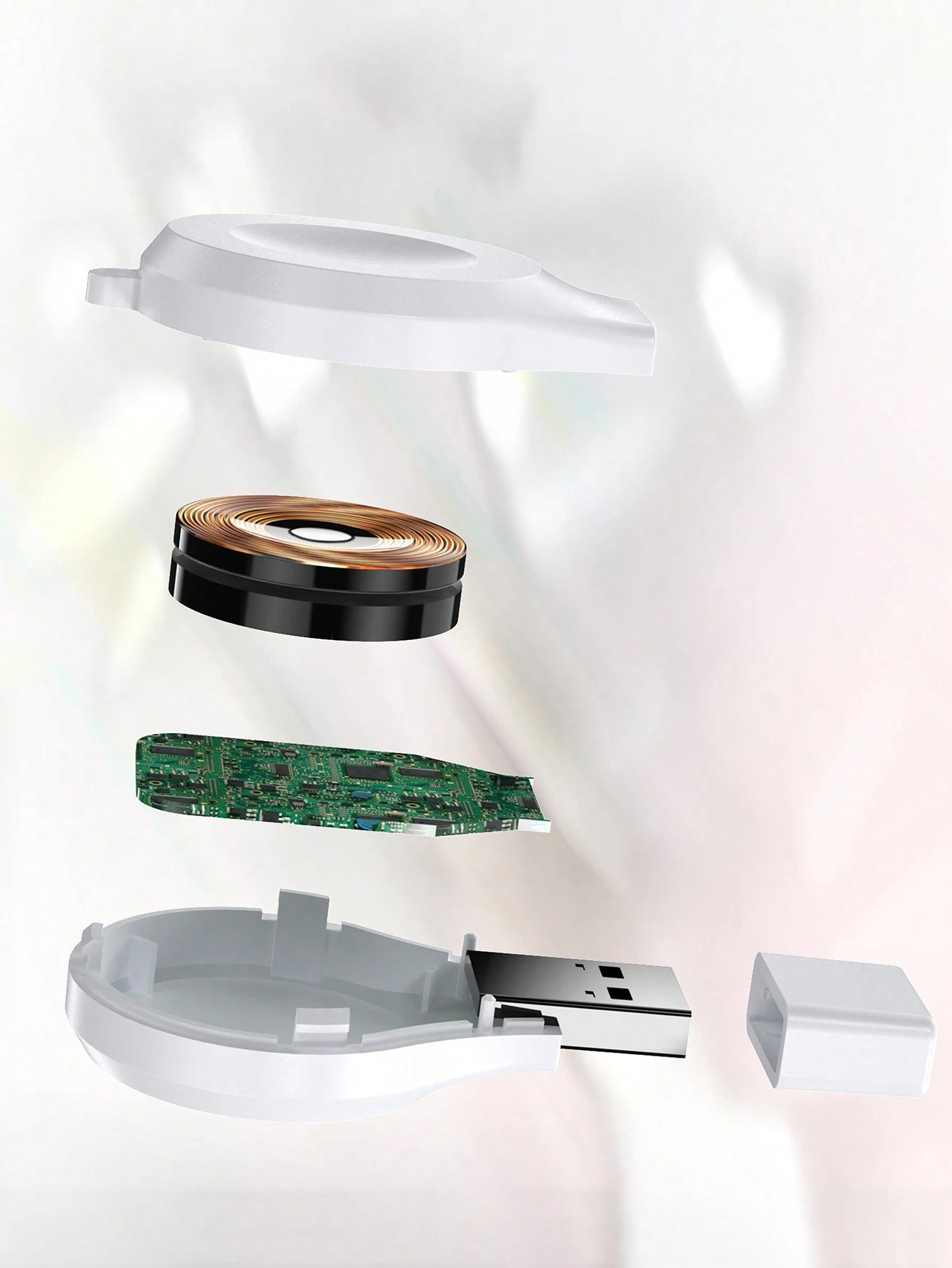 USB Wireless Charger Suitable For All Compatible With Apple Watch Series Suitable For Office, Dorm, And Home
