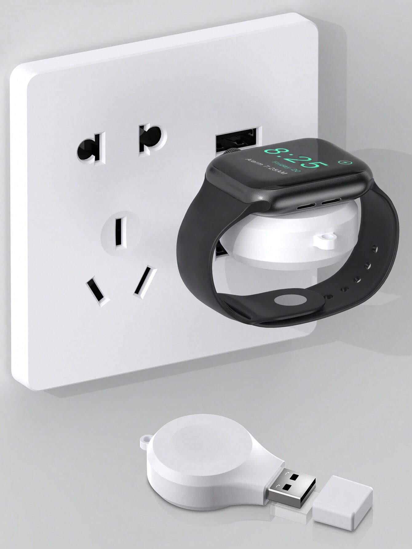 USB Wireless Charger Suitable For All Compatible With Apple Watch Series Suitable For Office, Dorm, And Home