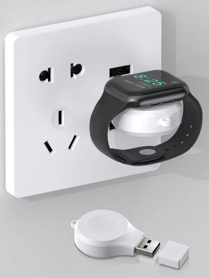USB Wireless Charger Suitable For All Compatible With Apple Watch Series Suitable For Office, Dorm, And Home