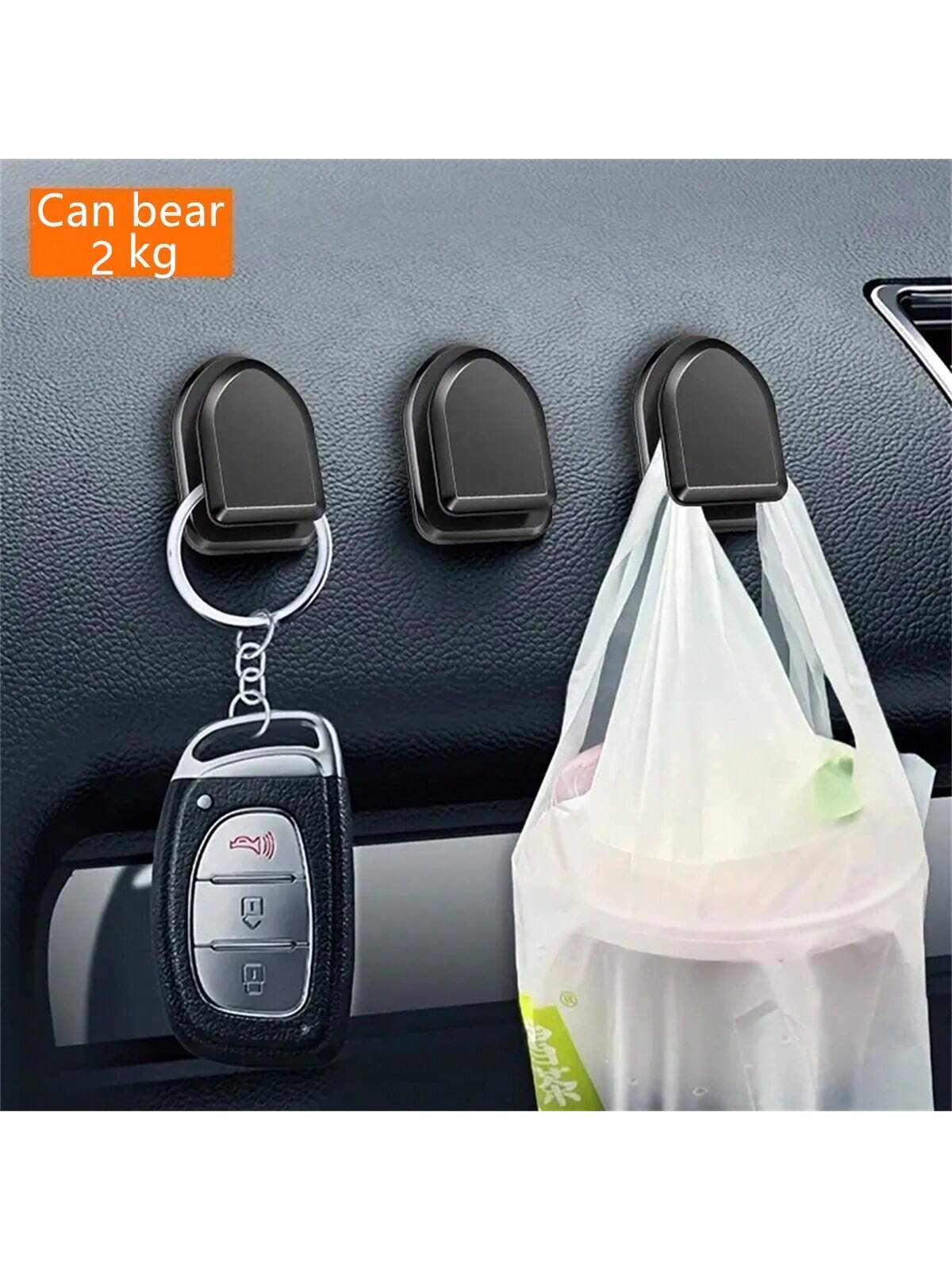 Vehicle Invisible Mini Hanging Hook, Multi-Functional Storage Hook, For Car Interior, Seat Back, Self-Adhesive Hanger For Home