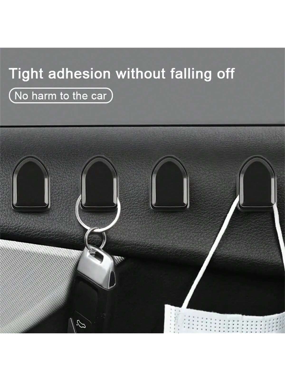 Vehicle Invisible Mini Hanging Hook, Multi-Functional Storage Hook, For Car Interior, Seat Back, Self-Adhesive Hanger For Home