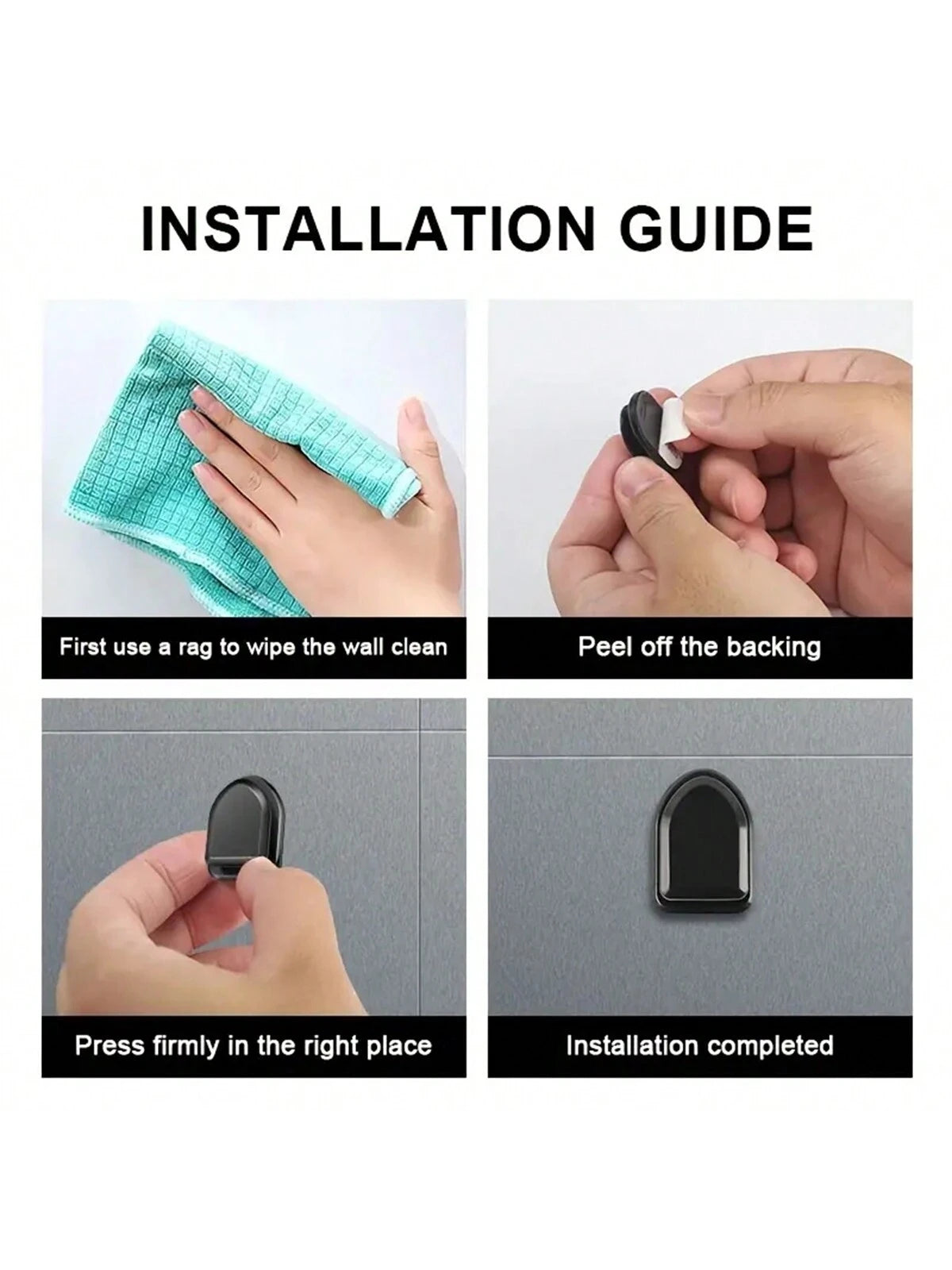 Vehicle Invisible Mini Hanging Hook, Multi-Functional Storage Hook, For Car Interior, Seat Back, Self-Adhesive Hanger For Home