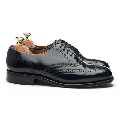 'Venice' Black Leather Brogues UK 7 G