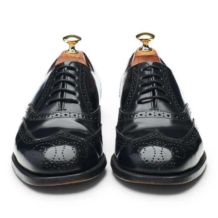 'Venice' Black Leather Brogues UK 7 G