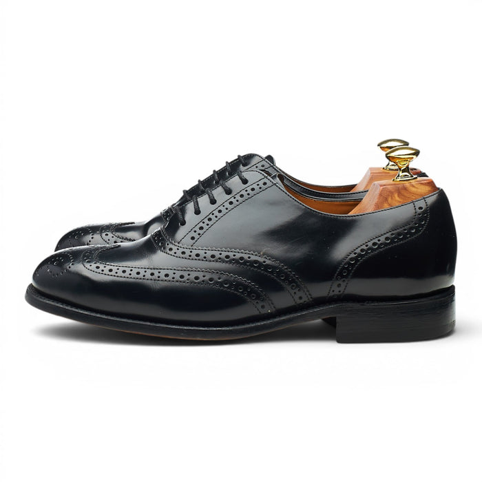 'Venice' Black Leather Brogues UK 7 G