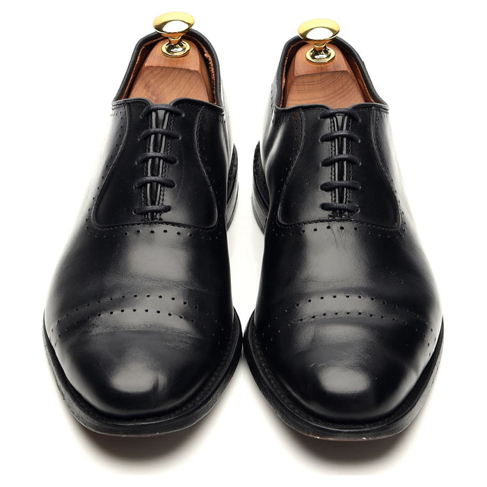 'Vernon' Black Leather Wholecut Oxford UK 7 US 8 D