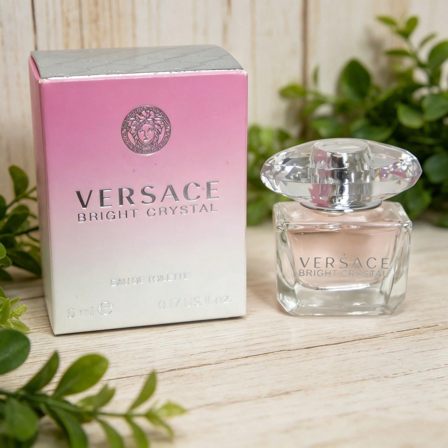 Versace Bright Crystal Mini Women's Perfume, Floral Sweet Scent, 0.17 Oz