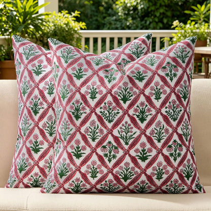 Vintage Light Brown Floral Plaid Print Pillowcase, Neutral Modern Rustic Bohemian Style Decor, Suitable For Sofa, Bedroom And Room Decoration