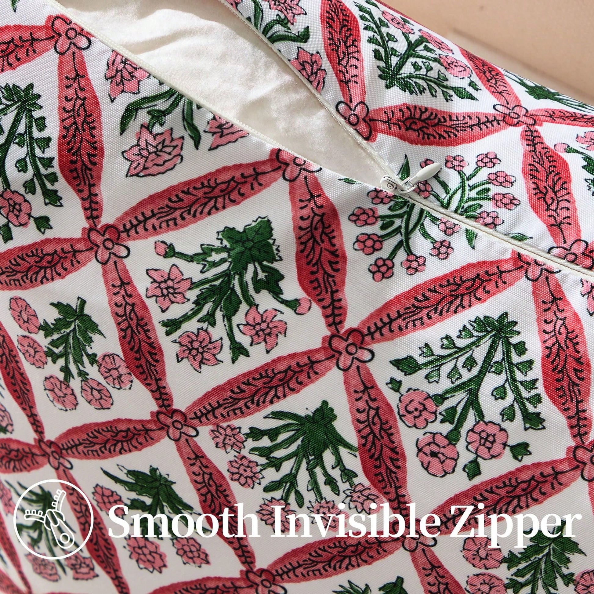 Vintage Light Brown Floral Plaid Print Pillowcase, Neutral Modern Rustic Bohemian Style Decor, Suitable For Sofa, Bedroom And Room Decoration