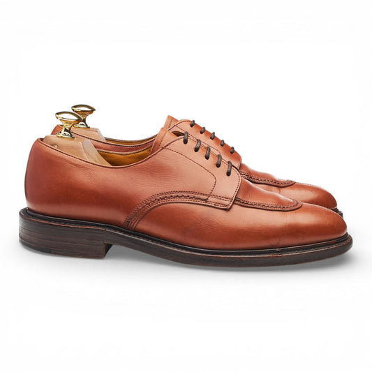 Vintage Tan Brown Leather Derby Split Toe Derby UK 6.5 EF