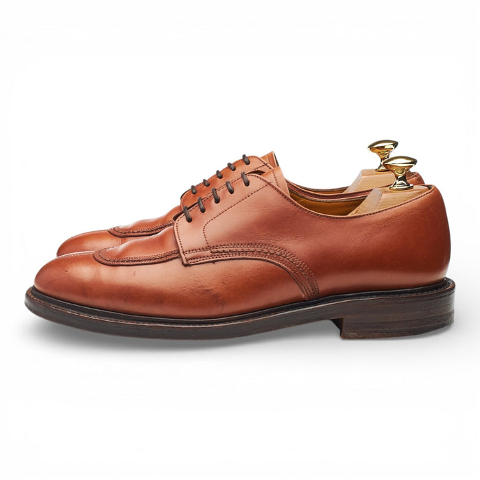 Vintage Tan Brown Leather Derby Split Toe Derby UK 6.5 EF