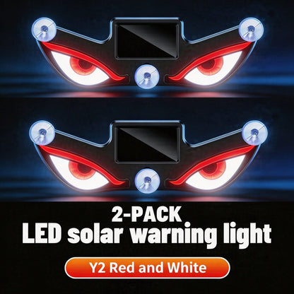 ✨[VIRAL]2PCS Wireless Solar-Powered LED "Devil's Eye" Triangle Window Decorative Lights For Cars-No Plug Required For Interior Ambiance,Cool Auto Decor Gift For Men Husband Dad|Made Me Buy It:Must-Hav