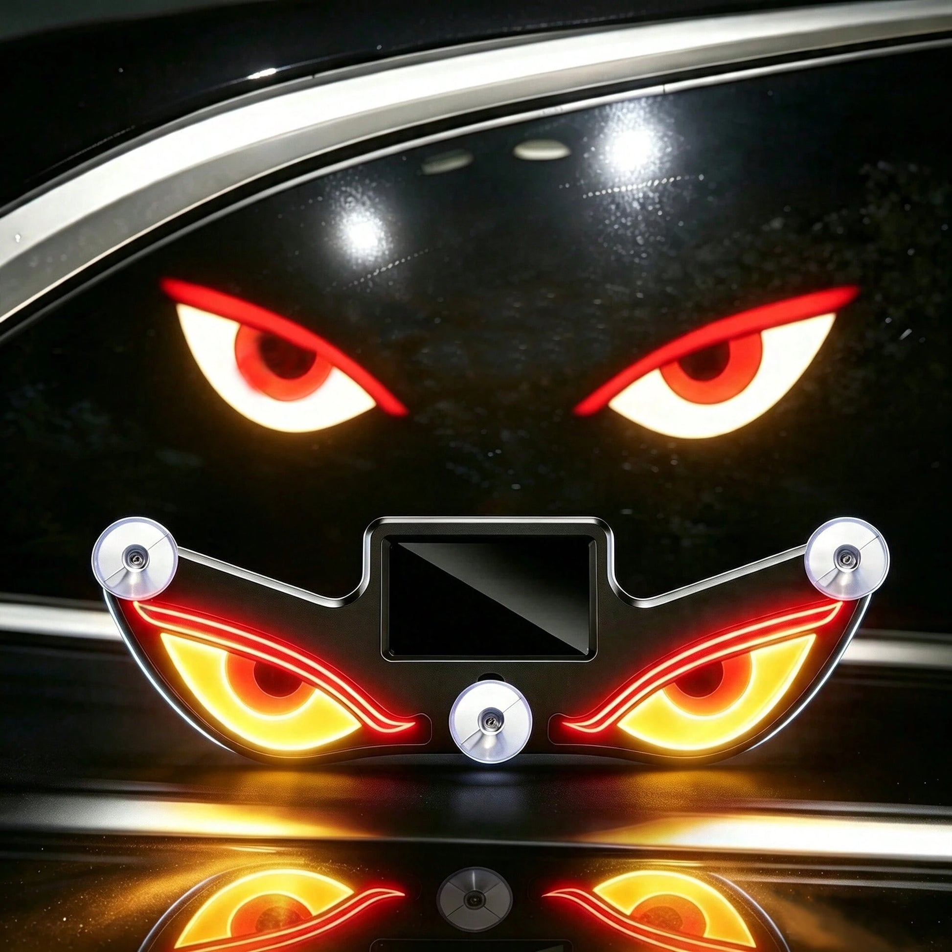 ✨[VIRAL]2PCS Wireless Solar-Powered LED "Devil's Eye" Triangle Window Decorative Lights For Cars-No Plug Required For Interior Ambiance,Cool Auto Decor Gift For Men Husband Dad|Made Me Buy It:Must-Hav