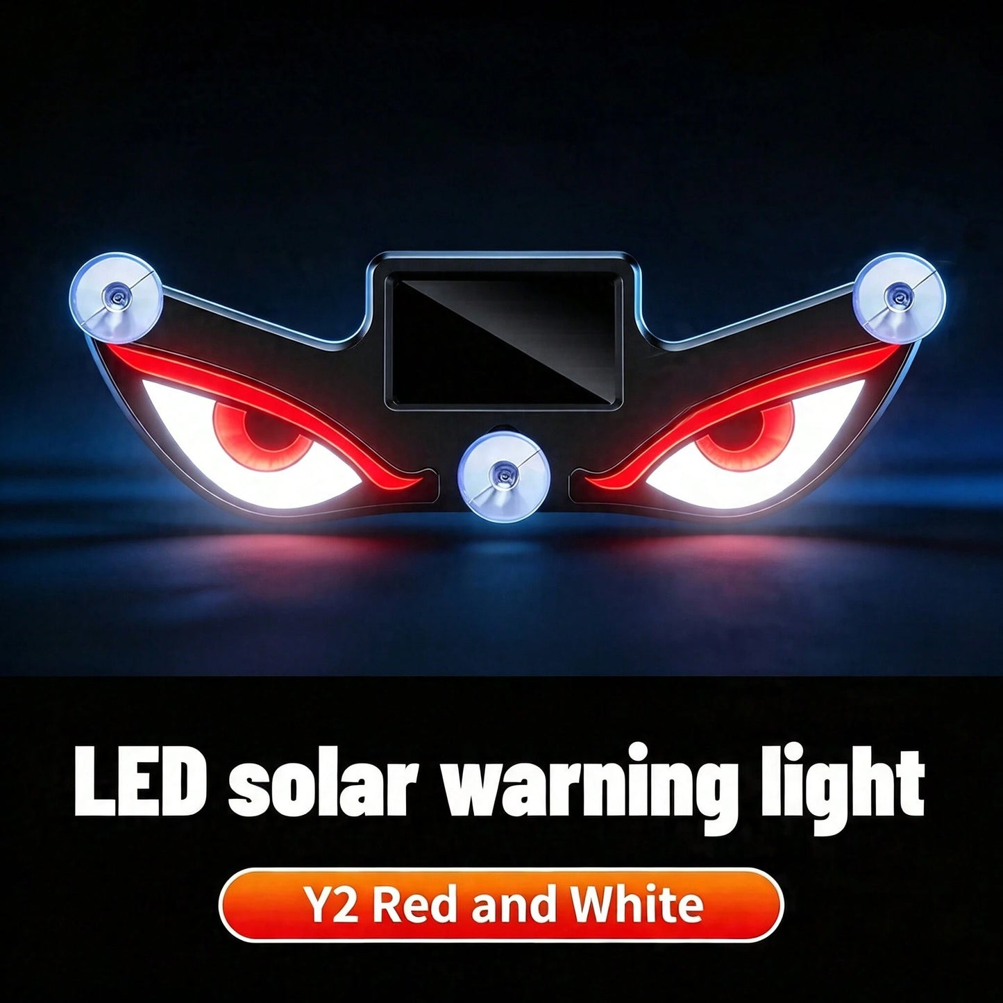 ✨[VIRAL]2PCS Wireless Solar-Powered LED "Devil's Eye" Triangle Window Decorative Lights For Cars-No Plug Required For Interior Ambiance,Cool Auto Decor Gift For Men Husband Dad|Made Me Buy It:Must-Hav