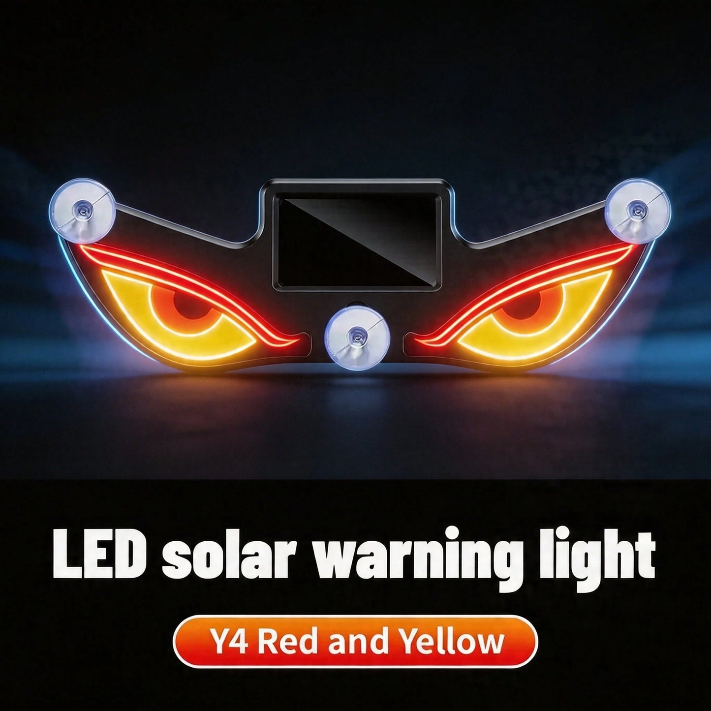 ✨[VIRAL]2PCS Wireless Solar-Powered LED "Devil's Eye" Triangle Window Decorative Lights For Cars-No Plug Required For Interior Ambiance,Cool Auto Decor Gift For Men Husband Dad|Made Me Buy It:Must-Hav