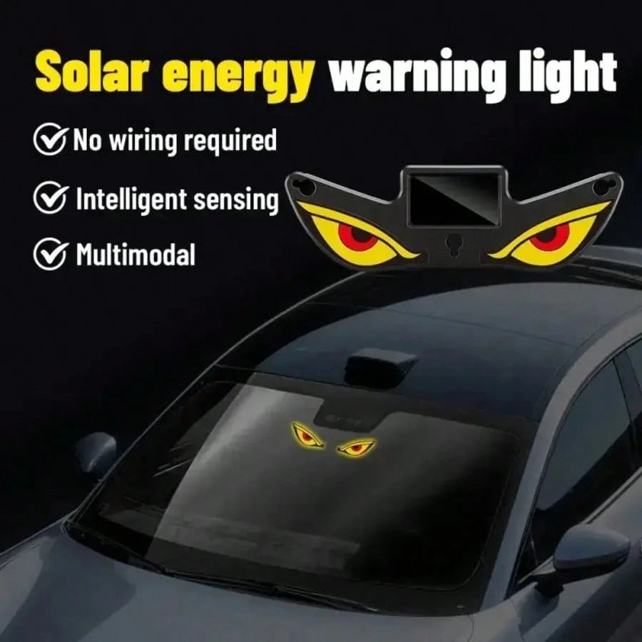 ✨[VIRAL]2PCS Wireless Solar-Powered LED "Devil's Eye" Triangle Window Decorative Lights For Cars-No Plug Required For Interior Ambiance,Cool Auto Decor Gift For Men Husband Dad|Made Me Buy It:Must-Hav