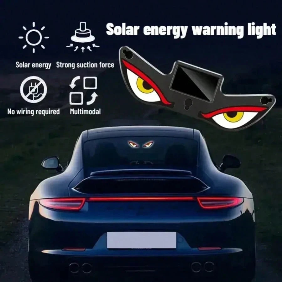 ✨[VIRAL]2PCS Wireless Solar-Powered LED "Devil's Eye" Triangle Window Decorative Lights For Cars-No Plug Required For Interior Ambiance,Cool Auto Decor Gift For Men Husband Dad|Made Me Buy It:Must-Hav