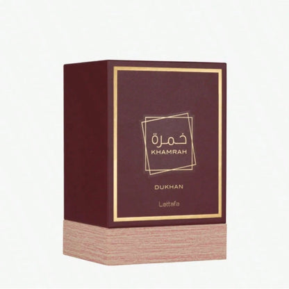 Viral Lattafa Khamrah Dukhan Unisex EDP Spray, 30ml 1.0oz/ 100ml 3.4oz, Authentic Arabian Oriental Perfume, Intense Smoky Woody Spicy Long Wear Fragrance For Him & Her