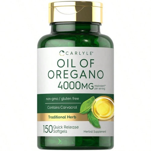 VPOAJ Carlyle Oregano Oil 4000mg Supplement| 150 Softgel Capsules| Contains Carvacrol| Non-GMO & Gluten Free Formula