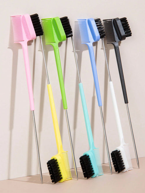 WANMEI 1 Pc Dual-Sided Edge Control Brush And Precision Tail Comb- Multifunctional Hairstyling Tool