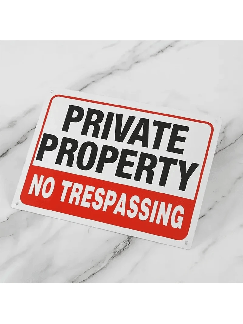 Warning Sign- Security Camera Sign, Reflective Safety Sign, No Trespassing Sign, CCTV Surveillance Sign, Outdoor Home Security Camera Sign