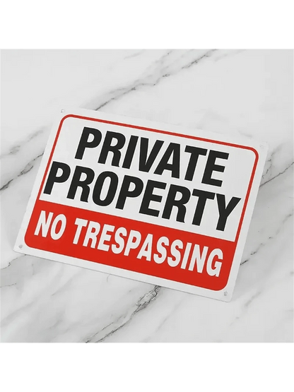 Warning Sign- Security Camera Sign, Reflective Safety Sign, No Trespassing Sign, CCTV Surveillance Sign, Outdoor Home Security Camera Sign