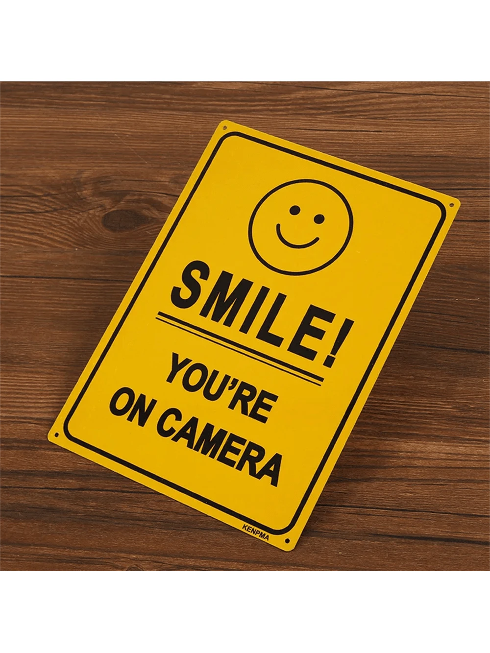 Warning Sign- Security Camera Sign, Reflective Safety Sign, No Trespassing Sign, CCTV Surveillance Sign, Outdoor Home Security Camera Sign
