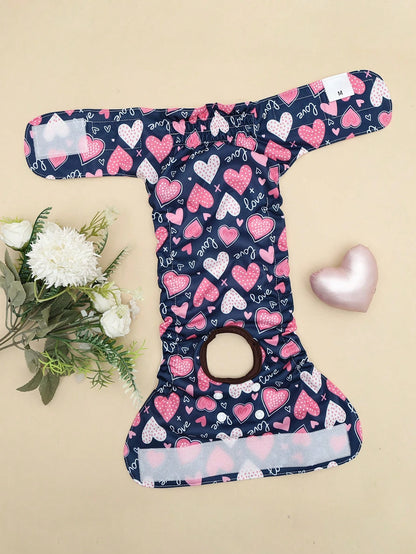 Washable Dog Diapers, Specially Designed For Female Dogs, 3 Packs, Reusable, Heat Training Pants For Dogs, Suitable For All Small Breeds.