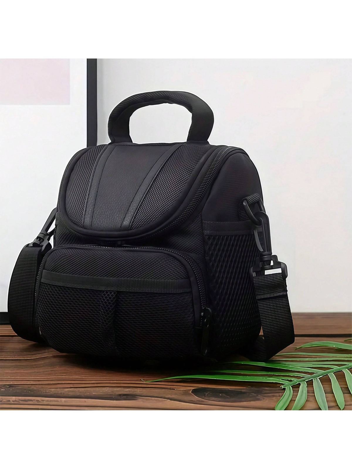 Waterproof Padded DSLR Camera Bag, Lightweight Travel Crossbody Case With Adjustable Strap & Multi-Pocket Storage For Photographers