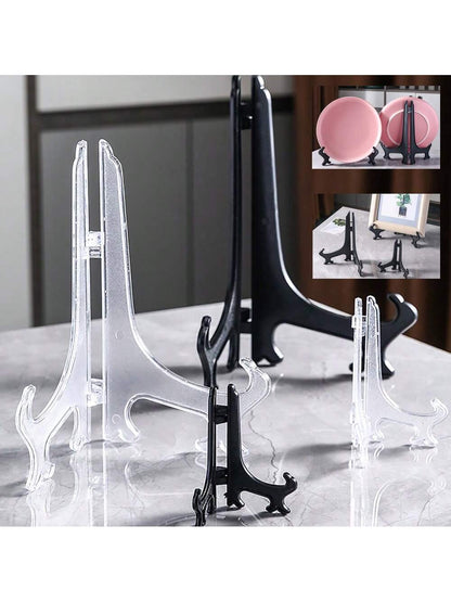WAYDEKO Plastic Photo Frame Stand, Art Plate Display Rack, Place Card Holder, Suitable For Wedding, Birthday Party