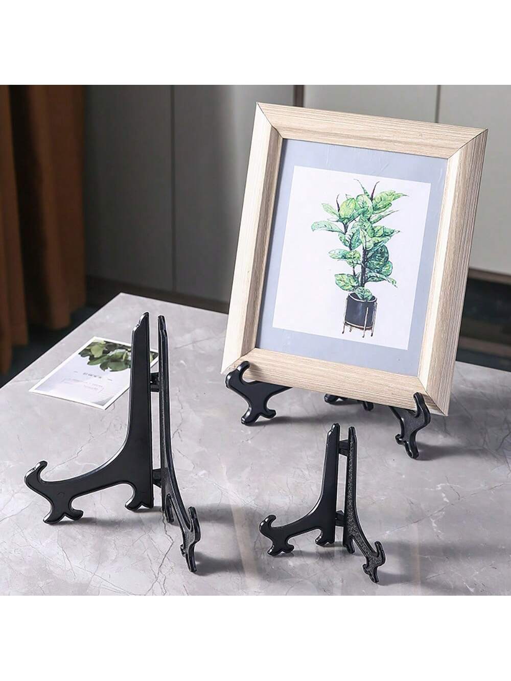 WAYDEKO Plastic Photo Frame Stand, Art Plate Display Rack, Place Card Holder, Suitable For Wedding, Birthday Party