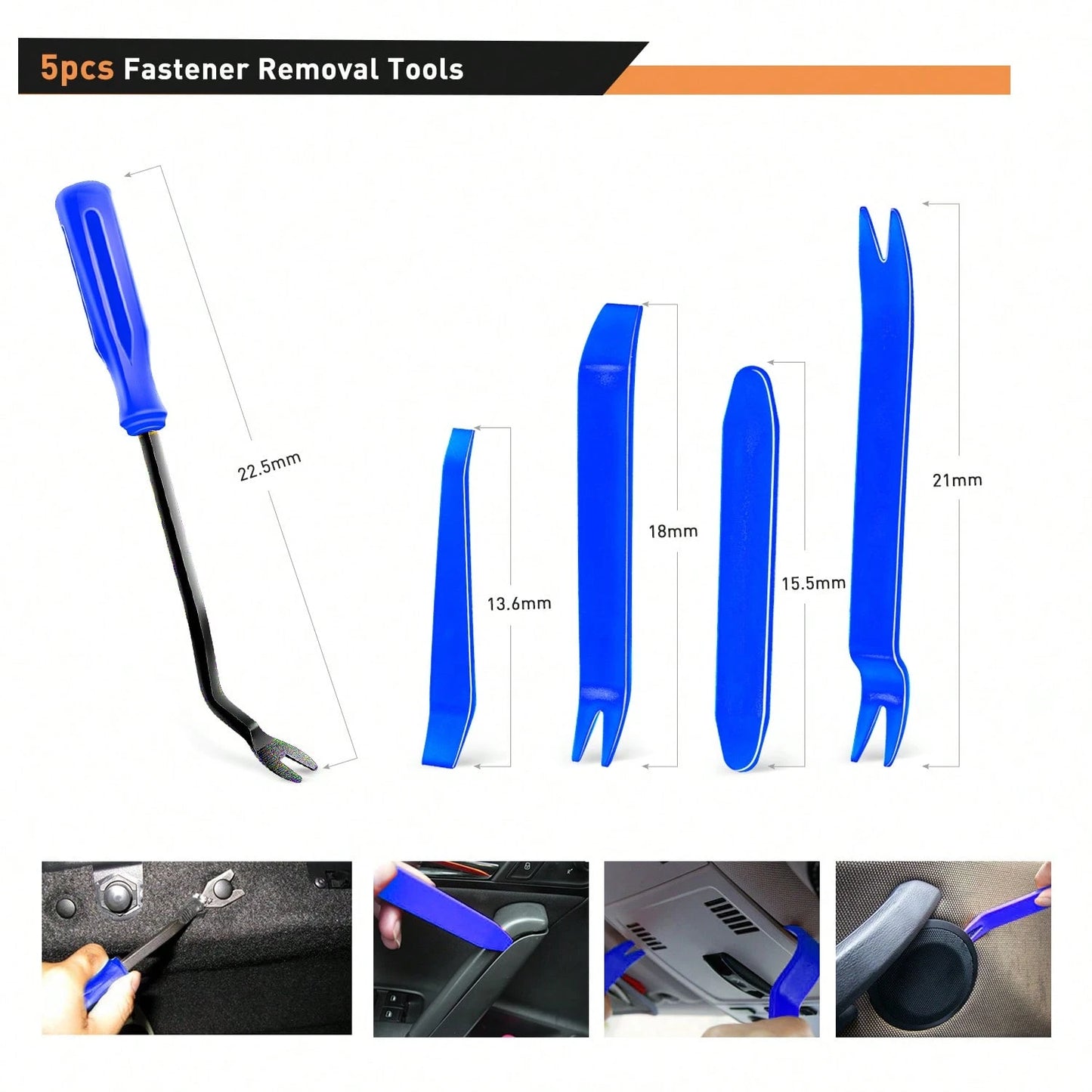 waywe GOOACC 860Pcs Car Push Retainer Clips & Auto Fasteners Assortment-26 Most Popular Sizes Nylon Bumper Fender Rivets With 10 Cable Ties And Fasteners Remover For Asian Vehicle GM F-150 F-250 Civi