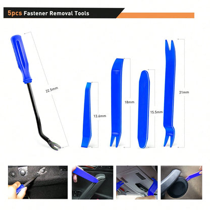waywe GOOACC 860Pcs Car Push Retainer Clips & Auto Fasteners Assortment-26 Most Popular Sizes Nylon Bumper Fender Rivets With 10 Cable Ties And Fasteners Remover For Asian Vehicle GM F-150 F-250 Civi