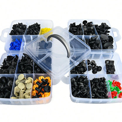 waywe GOOACC 860Pcs Car Push Retainer Clips & Auto Fasteners Assortment-26 Most Popular Sizes Nylon Bumper Fender Rivets With 10 Cable Ties And Fasteners Remover For Asian Vehicle GM F-150 F-250 Civi