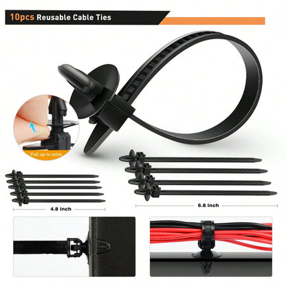 waywe GOOACC 860Pcs Car Push Retainer Clips & Auto Fasteners Assortment-26 Most Popular Sizes Nylon Bumper Fender Rivets With 10 Cable Ties And Fasteners Remover For Asian Vehicle GM F-150 F-250 Civi